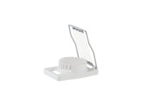 Kráječ na vejce plastový bílý