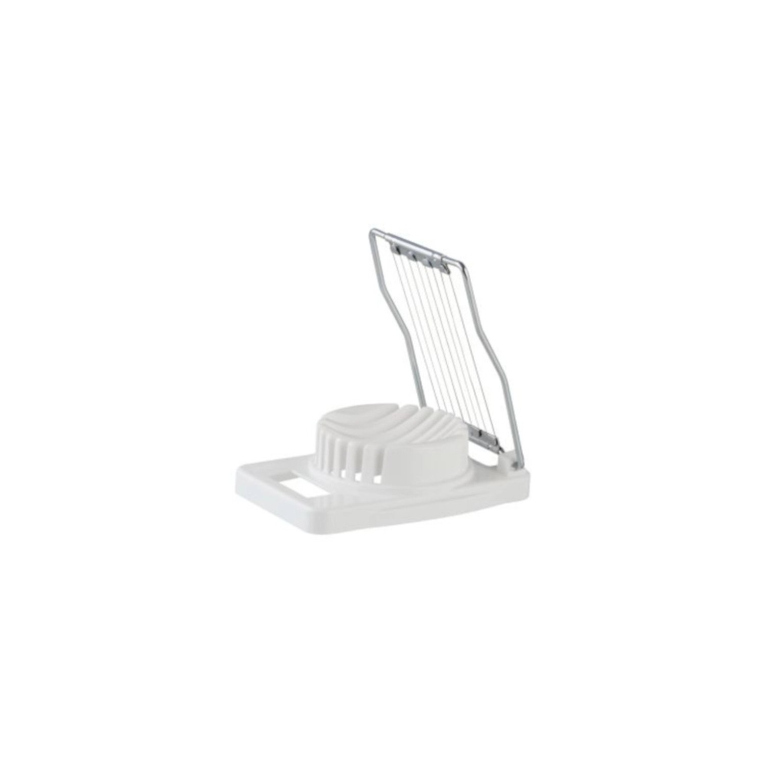 Kráječ na vejce plastový bílý