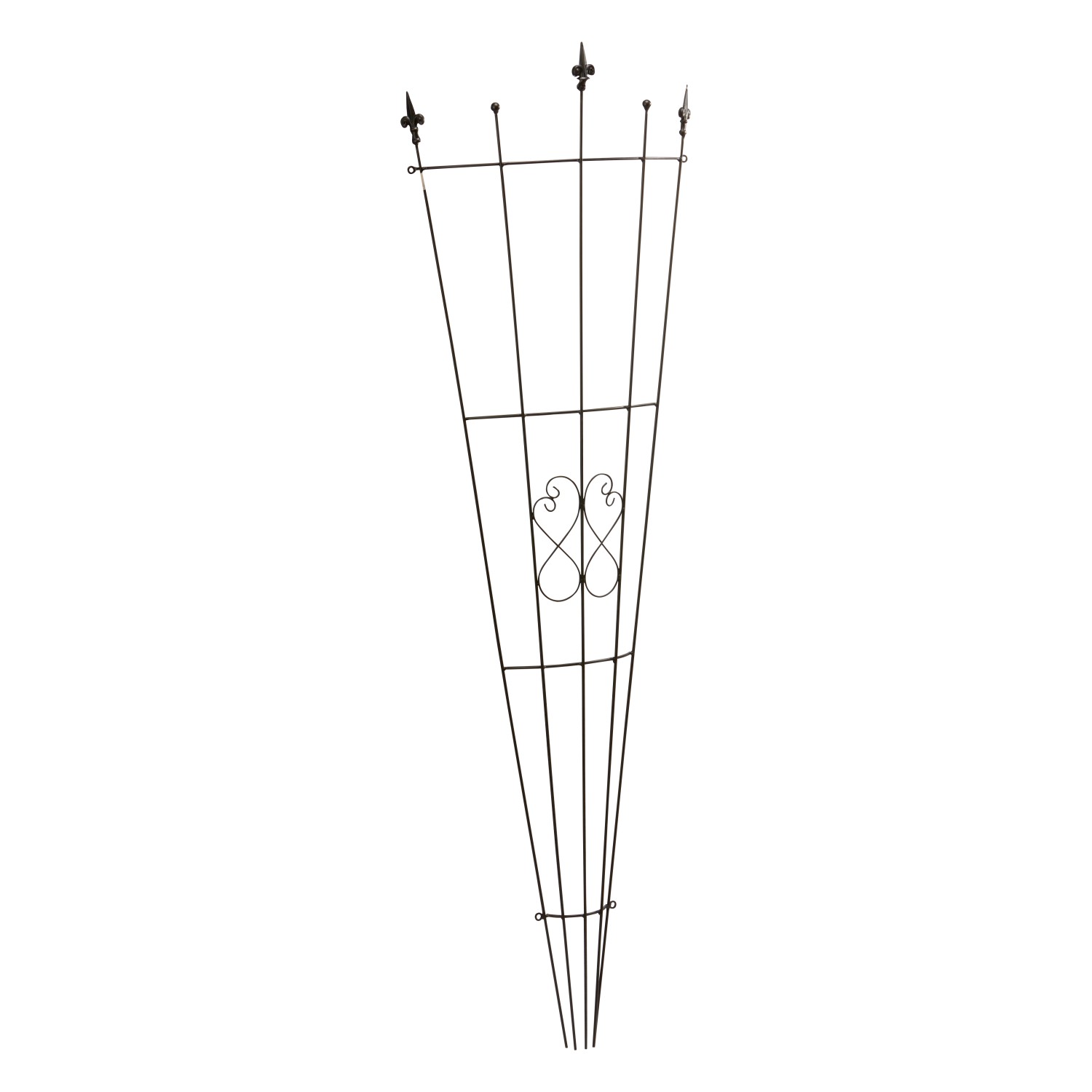 Vějířový špalír Dekor B 46 cm x 150 cm černý