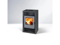 THORMA Krbová kamna HÖRBY, 7kW, černá/šedá dvířka, 55,8 x 37,5 x 90,3 cm THORMA Krbová kamna HÖRBY, 7kW, černá/šedá dvířka, 55,8 x 37,5 x 90,3 cm