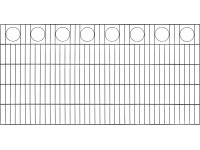 Floraworld Dekorativní plotový panel, dvojitý, kruh, antracit, 100 x 200 cm Floraworld Dekorativní plotový panel, dvojitý, kruh, antracit, 100 x 200 cm