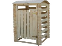 Timbela Dřevěný přístřešek na 1 popelnici M606-1, 85 x 85 cm