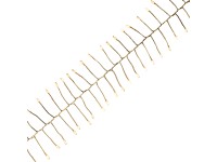 Mikro LED světelný řetěz 60 jantarových LED drát mosazné barvy vnitřní