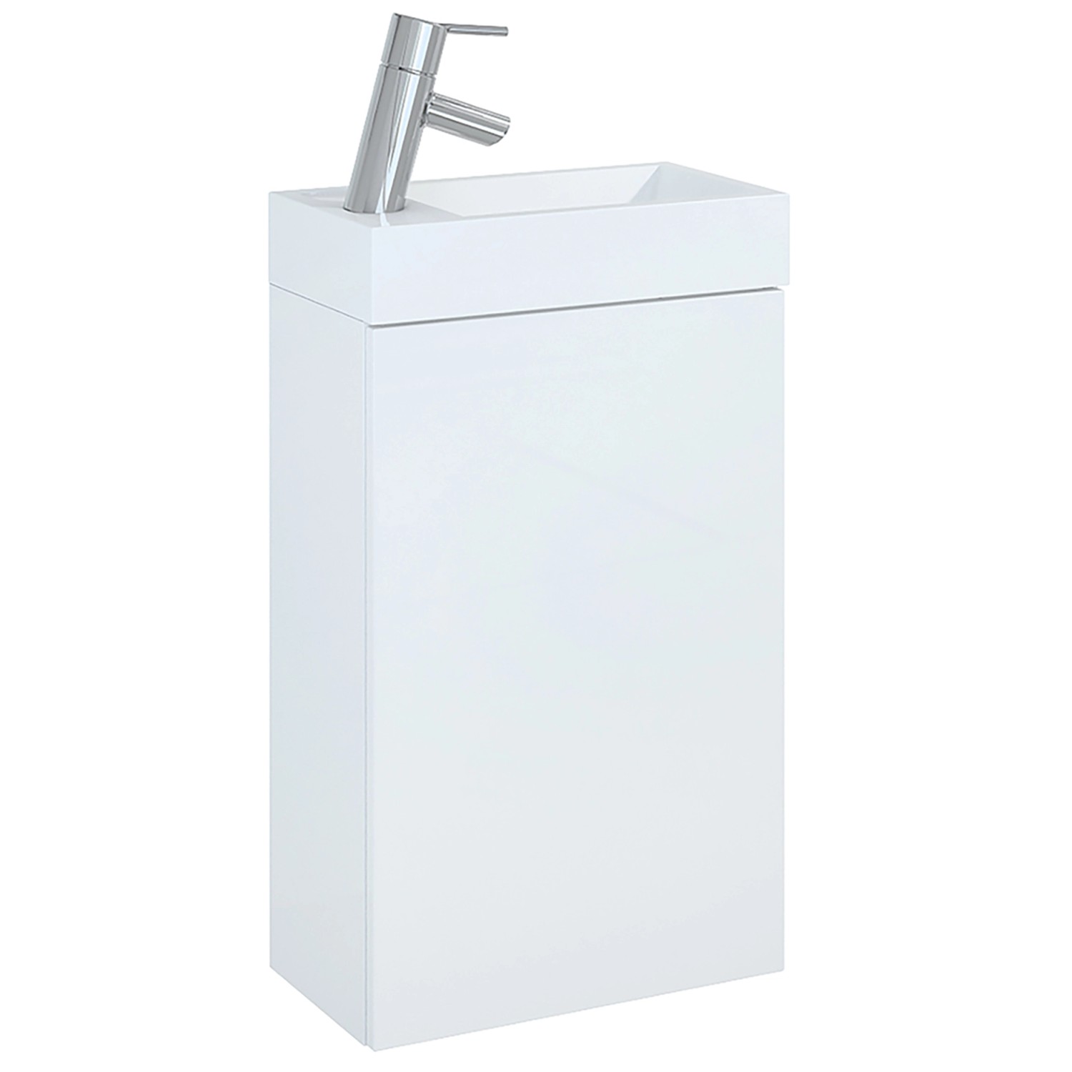 Maximus Koupelnová skříňka vč. umyvadla EFI, lesklá bílá, 68 x 40,2 x 22,2 cm