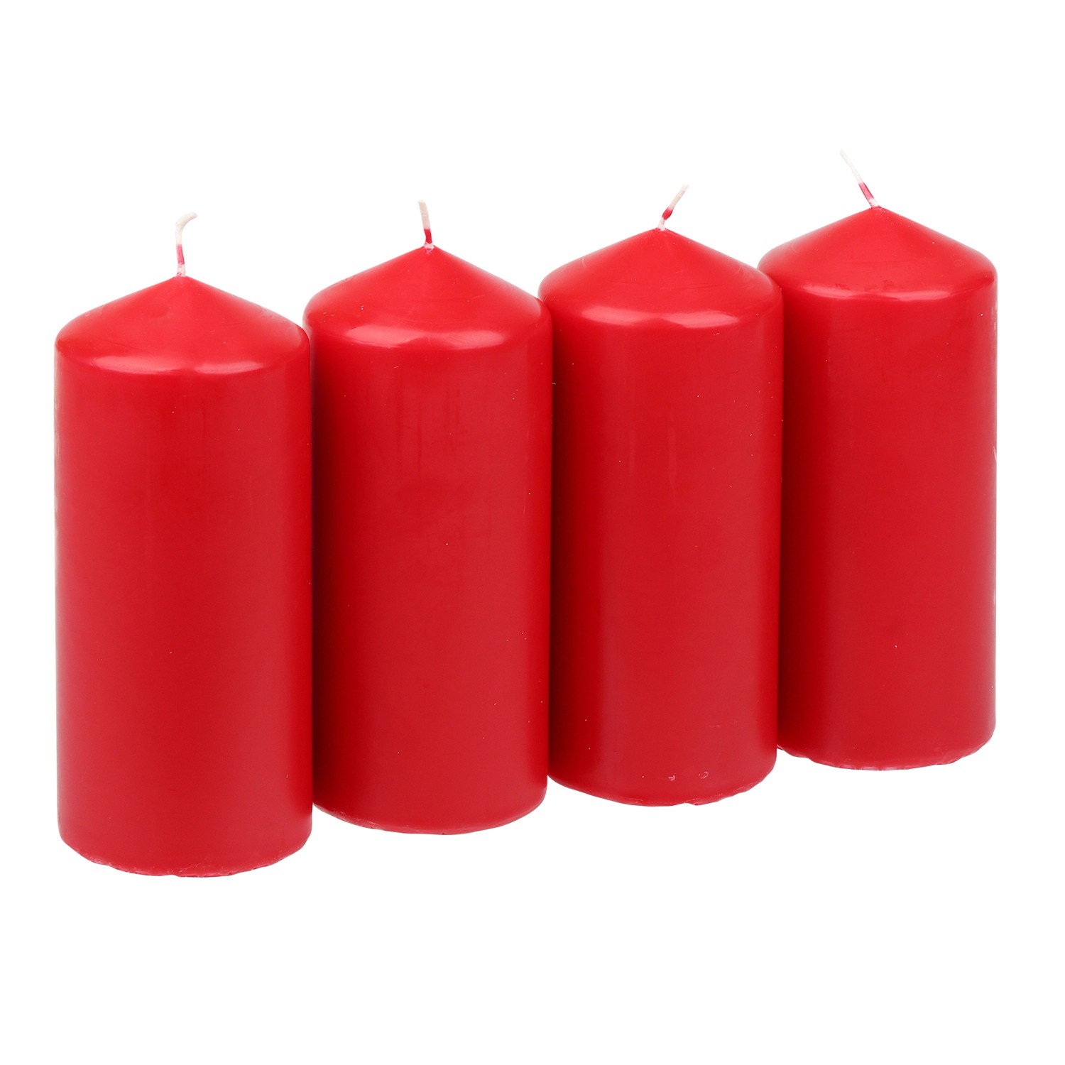 Steinhart Adventní válcová svíčka rubínová, pr. 5,7 x 13 cm, 4 ks