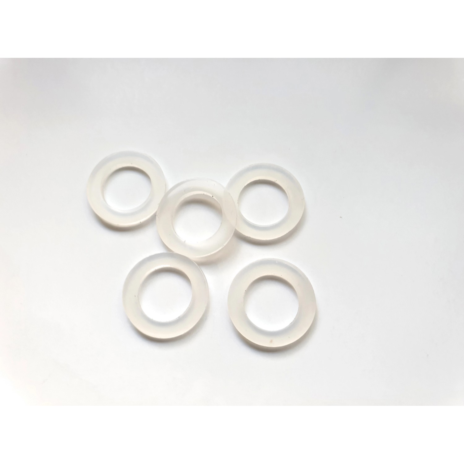 Sada těsnění převlečné matice 1/2 silikon, 5 ks