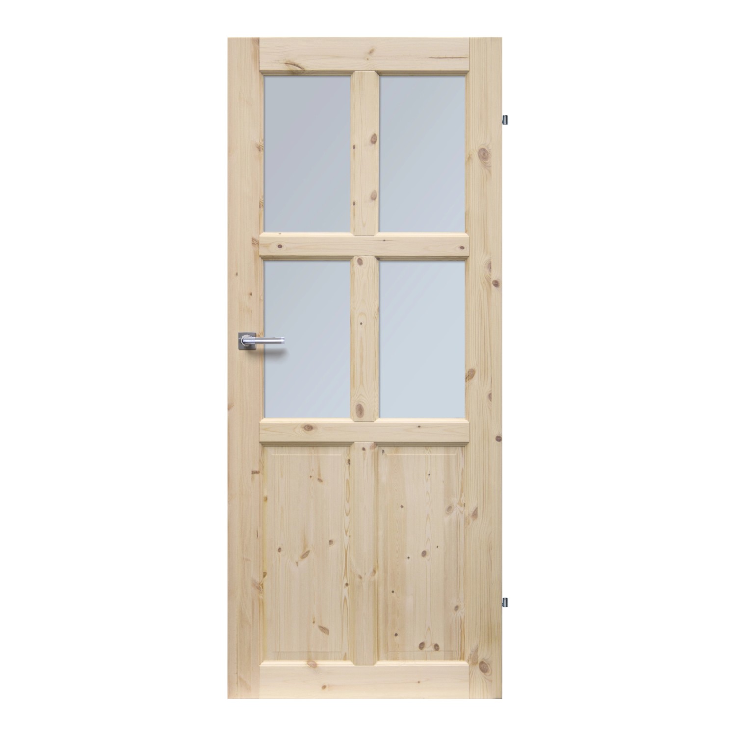 RADEX Falcové interiérové dveře BERGEN 4S, borové dřevo, 70 P