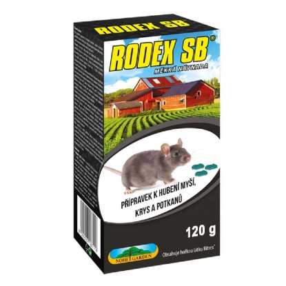 NOHEL GARDEN Přípravek k hlodavců RODEX SB 120 g