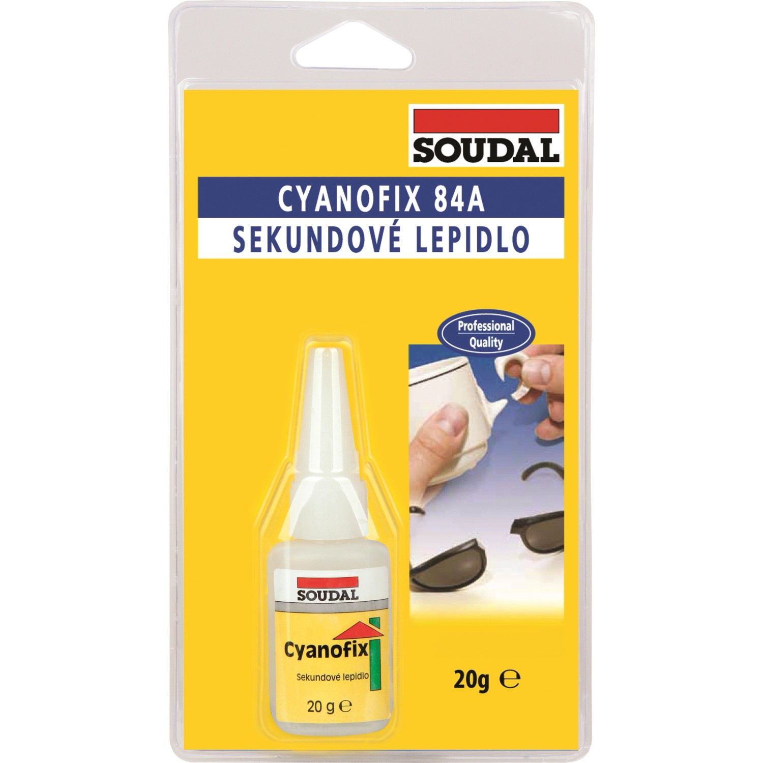 Soudal Vteřinové lepidlo CYANOFIX 84A 20 g