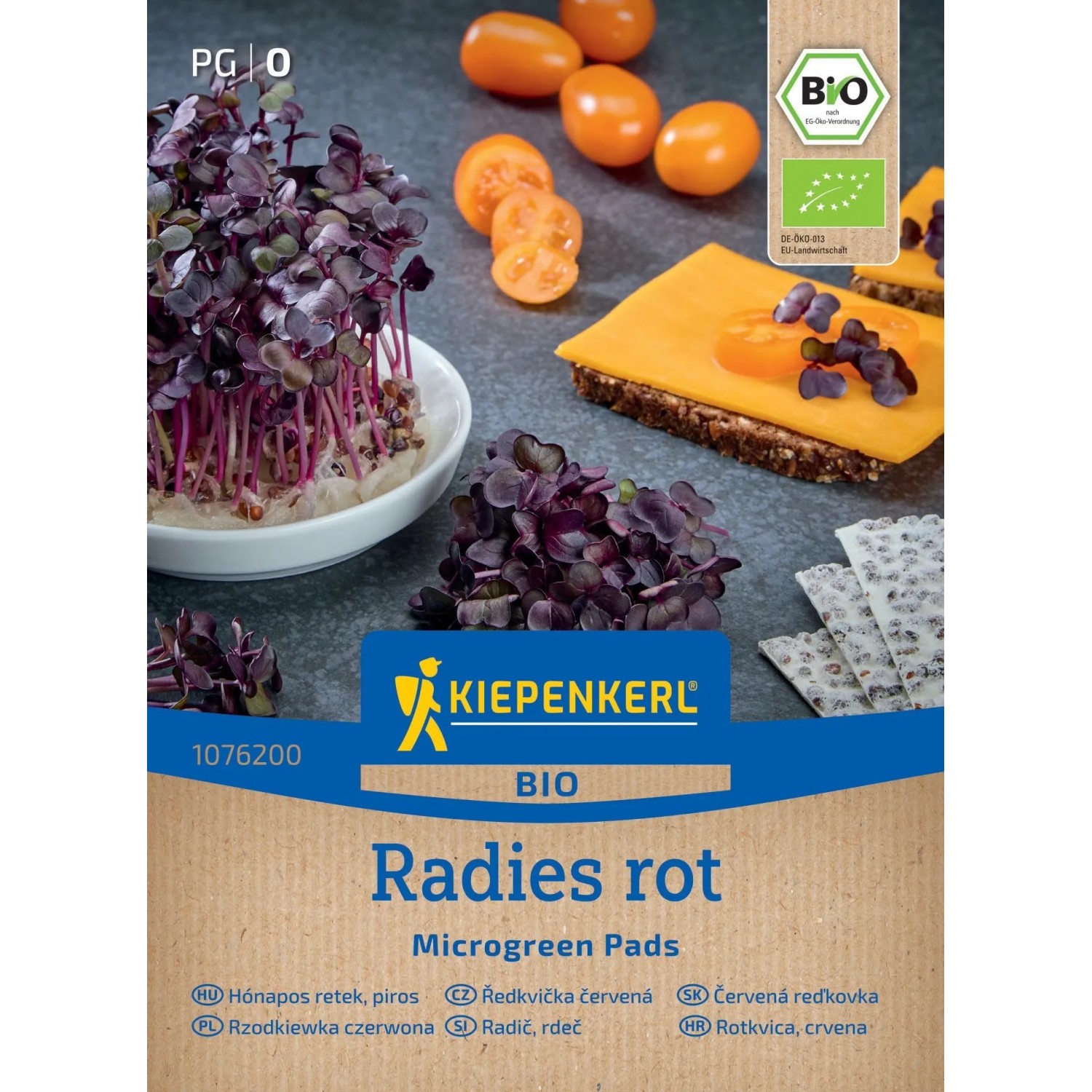 KIEPENKERL BIO Microgreen Pads Ředkvička červená (Raphanus sativus) 3 ks