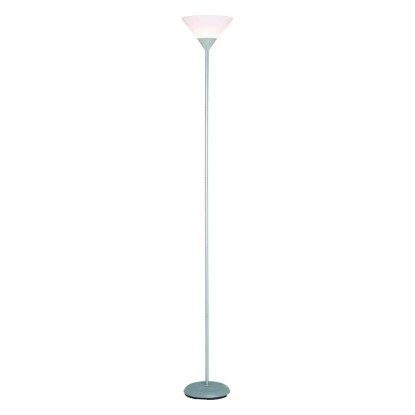 CMI Stojací lampa osvětlující strop stříbrná 1 x E27