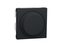 Schneider Electric Stmívač otočný Unica univerzální LED 5-200W, antracitová Schneider Electric Stmívač otočný Unica univerzální LED 5-200W, antracitová