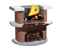 Buschbeck Zahradní grilovací bar Bologna, bílá/terakota, 110 x 65 x 93 cm Buschbeck Zahradní grilovací bar Bologna, bílá/terakota, 110 x 65 x 93 cm