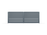 Budmat Dvoukřídlá brána Variante 150 antracit, 140 x 415 cm