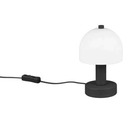 Reality Stolní lampa Glenn, matná černá, pr. 12 x 19 cm