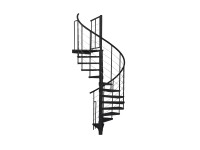 Minka STAIRS Venkovní točité schodiště Rondo Spino Zink Color černé pr. 120 cm Minka STAIRS Venkovní točité schodiště Rondo Spino Zink Color černé pr. 120 cm