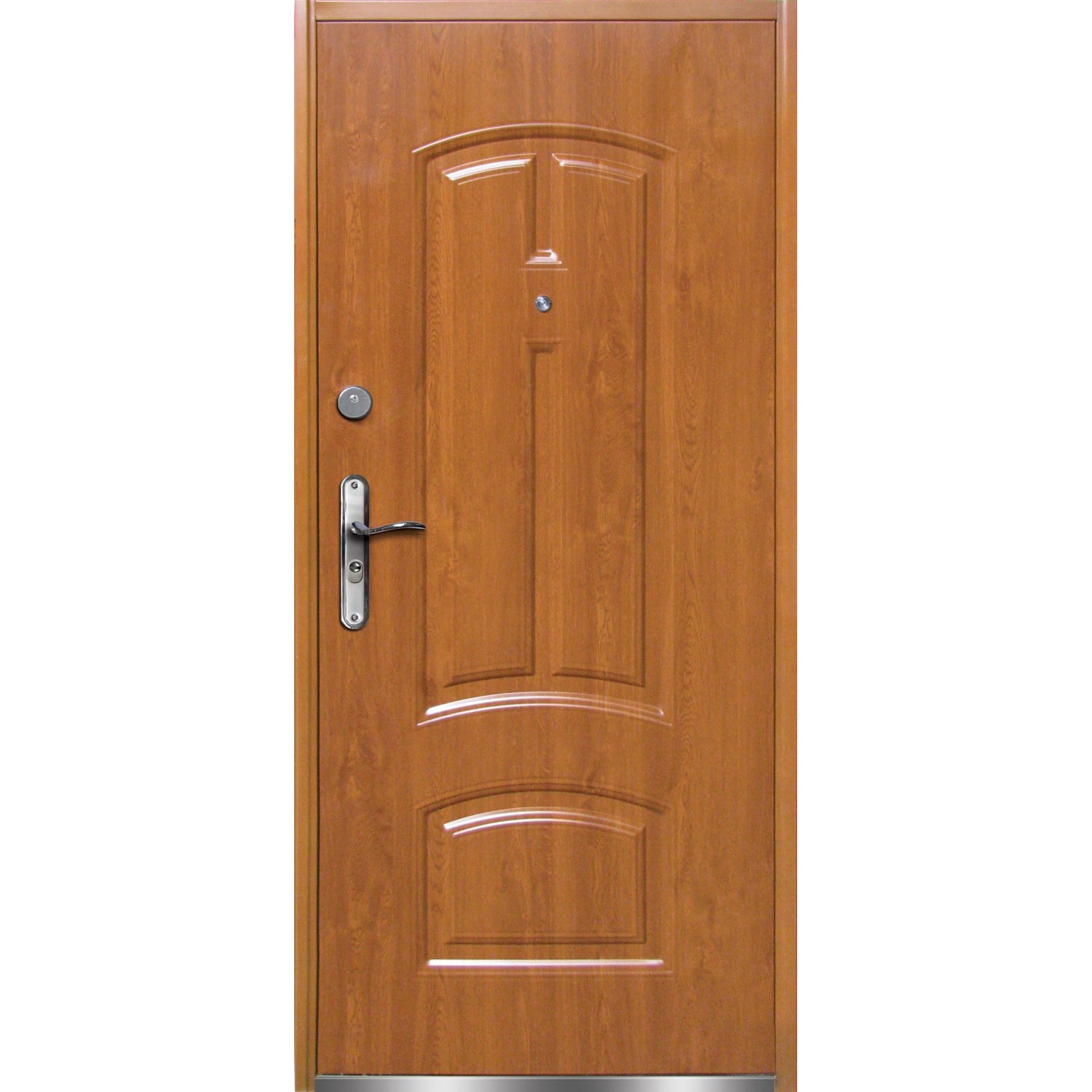 O.K. Doors Venkovní ocelové vchodové dveře RA40, 50W, zlatý dub, 90 P