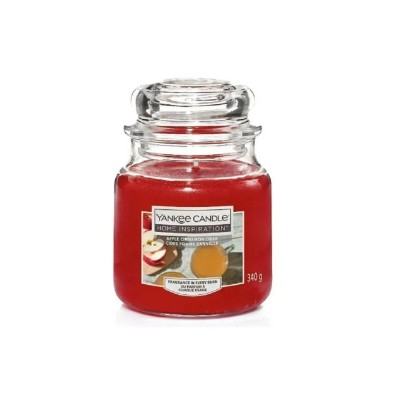 Yankee Candle Home Inspiration Svíčka ve skle střední  Apple Cinnamon Cider, 340