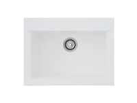 Respekta Kuchyňský dřez Mineralite Ohio bílý 66 x 50 cm