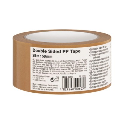 tesa Lepicí páska oboustranná polypropylenová, 25 m x 50 mm