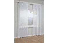 Bennetti Závěs se skrytými poutky, voál, bílý, 245 x 140 cm