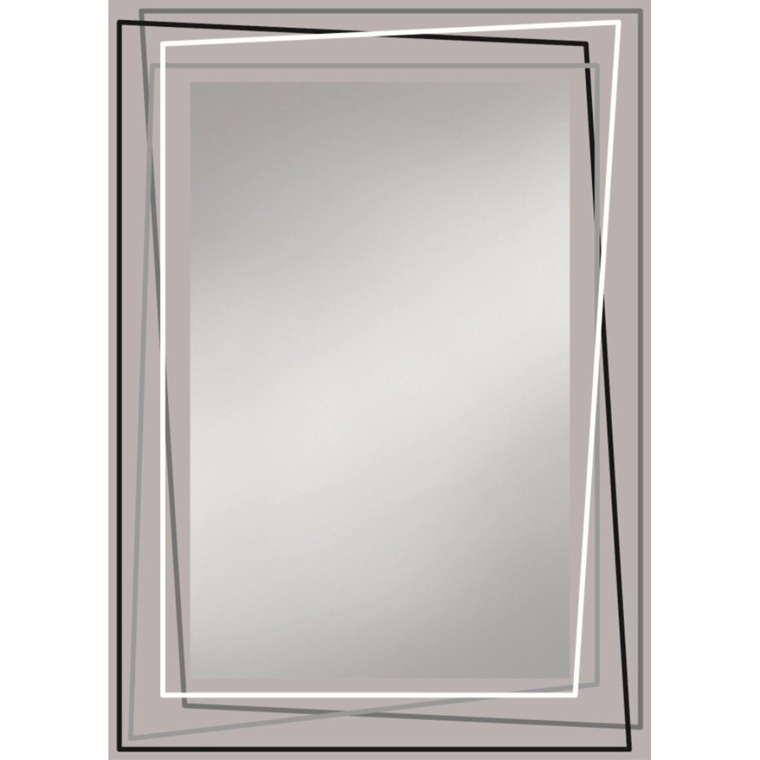 Kristall-Form Zrcadlo s potiskem Door, 50 x 70 cm