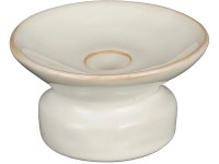 Mica Decorations Svícen keramický bílý pr. 10,5 x 6 cm Mica Decorations Svícen keramický bílý pr. 10,5 x 6 cm