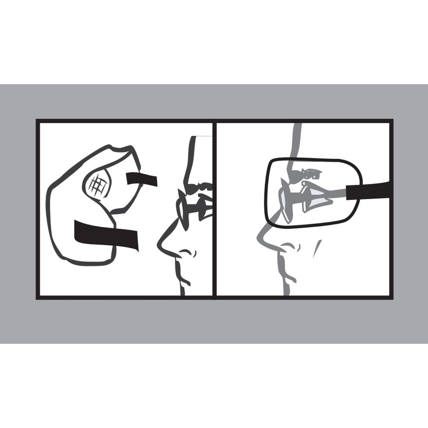 Celoplošné ochranné brýle netónované