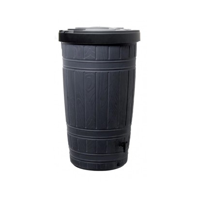 Waterform Sud na dešťovou vodu Woodcan černý 265 l