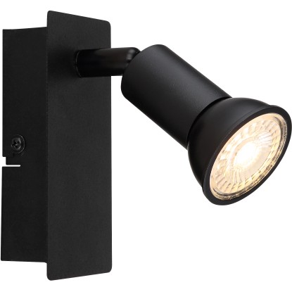 GLOBO Nástěnné svítidlo DREW černá GU10 35 W 60 x 120 x 90 mm