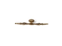 Knoflík 1474 staromosazný leštěný 23,5 mm x 142 mm x 25,5 mm