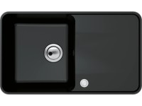 Miló Granitový dřez Piu černý 78 x 46 x 21,5 cm