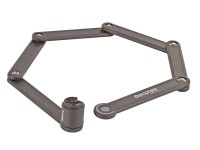 Prophete Skládací zámek, 2 klíče, černý, 85 cm Prophete Skládací zámek, 2 klíče, černý, 85 cm