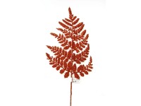 Větvička kapradí Glitter 55 cm, měděná Větvička kapradí Glitter 55 cm, měděná