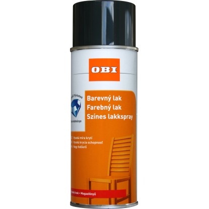 OBI Lak ve spreji vysoce lesklý RAL 7016 antracitová šedá 400 ml