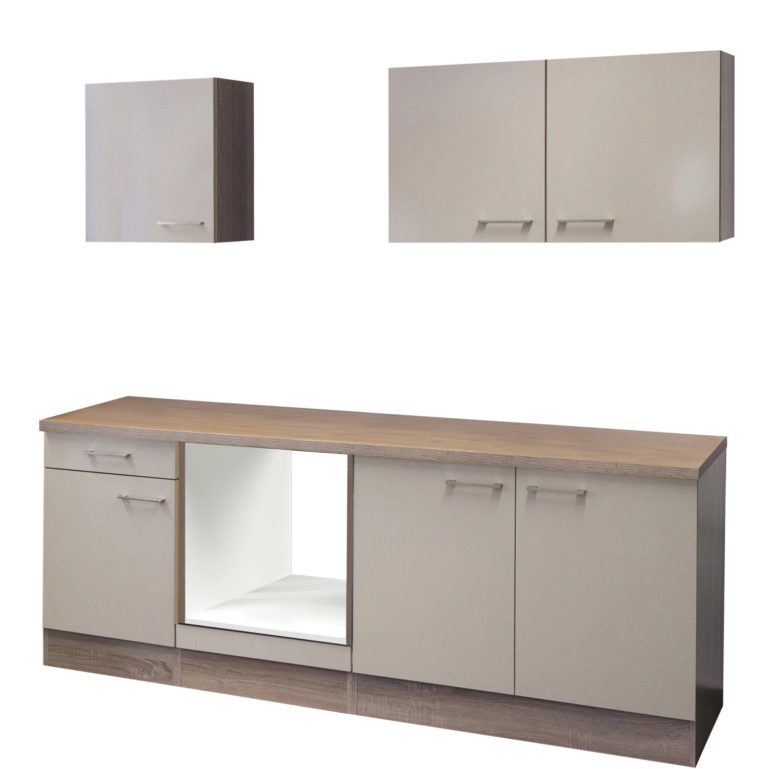 Flex-Well Kuchyně Orlando 210 cm/typ 4 - bez el.spotřebičů a dřezu