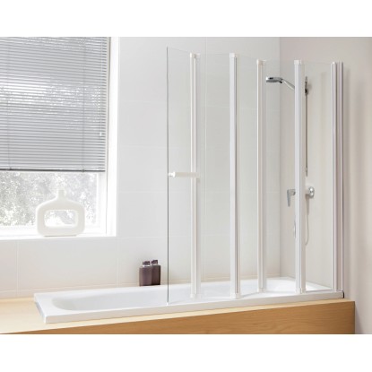 OBI Vanová zástěna Duna III bílá