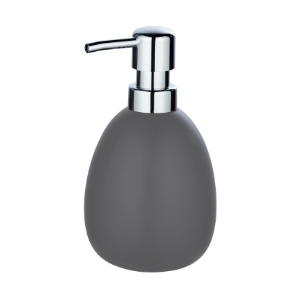 Wenko Dávkovač mýdla Polaris 0,39 l keramický 9,5 cm x 16 cm x 9 cm šedý matný