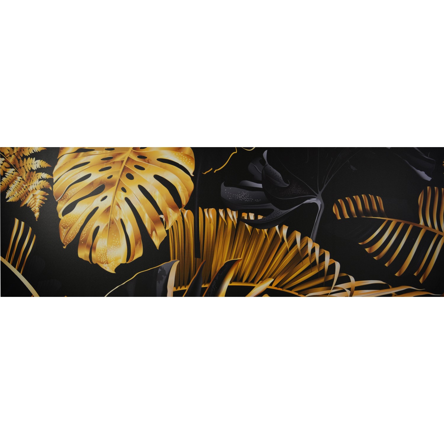 FALC Obraz tištěný na plátně Listy 50 x 150 cm