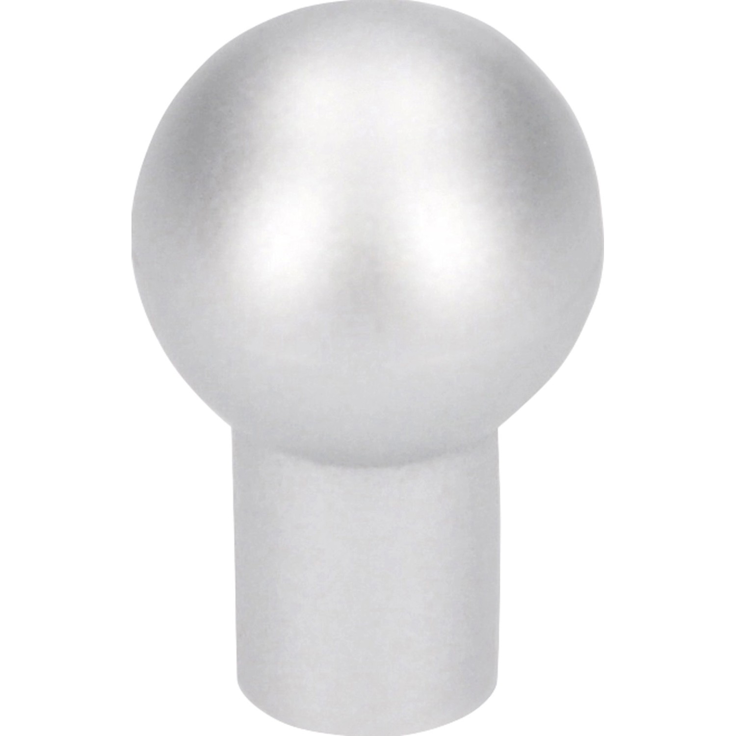 Siro Nábytkový knoflík 0503, plast, bílý hliník,   15 mm