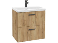 NAS Koupelnová skříňka s umyvadlem Gaja D60 dub zlatý 52 x 60 x 41 cm (FSC)