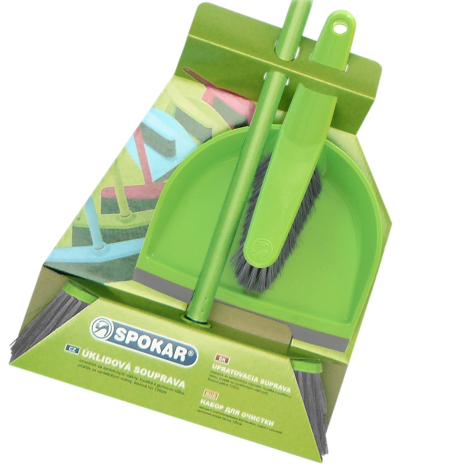 Spokar Set smeták s holí a smetáček s lopatkou