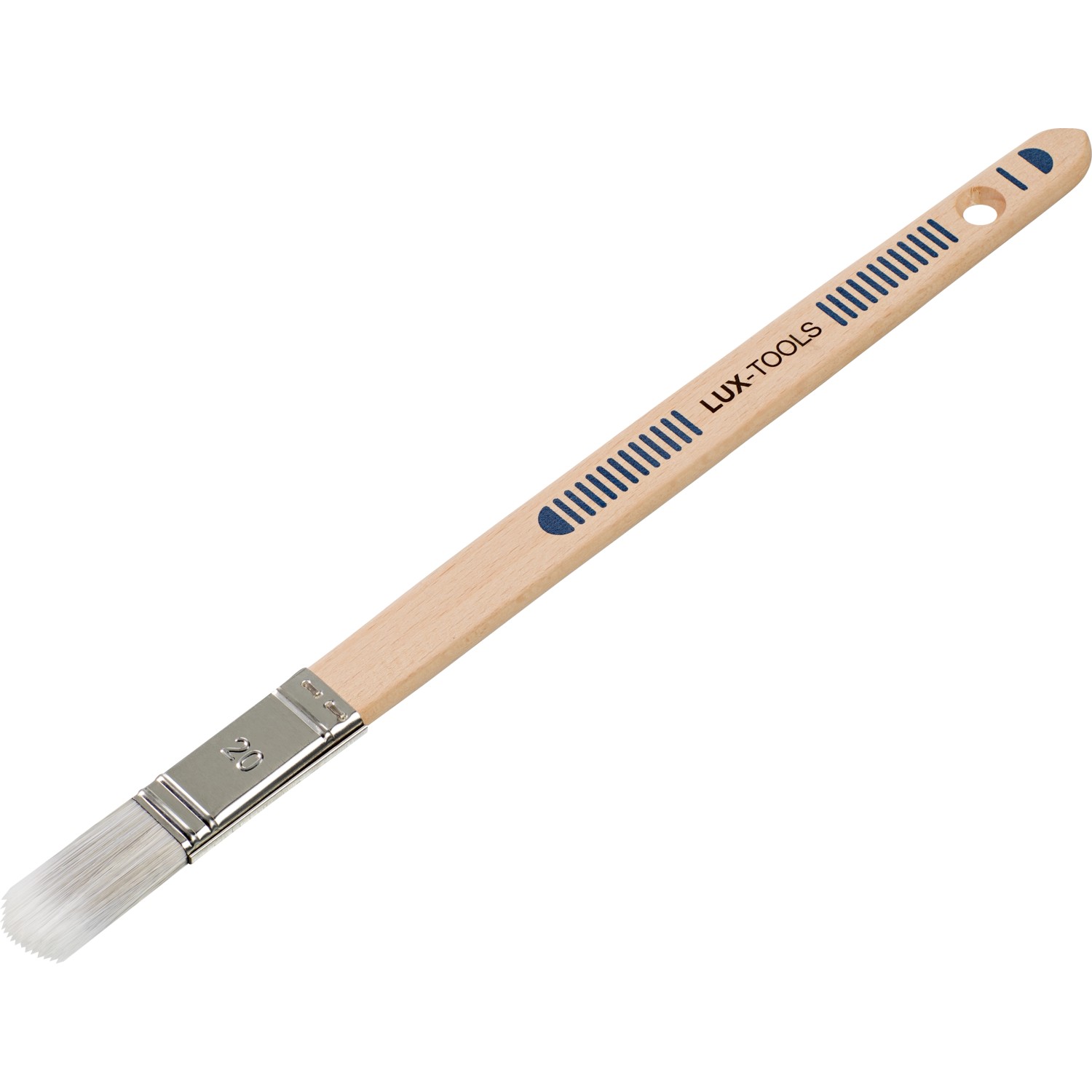 LUX-TOOLS Plochý štětec lakovací rovný, dřevěná rukojeť, 20 mm