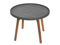 Odkládací stolek Mira tmavě šedý 450 x 600 x 600 mm