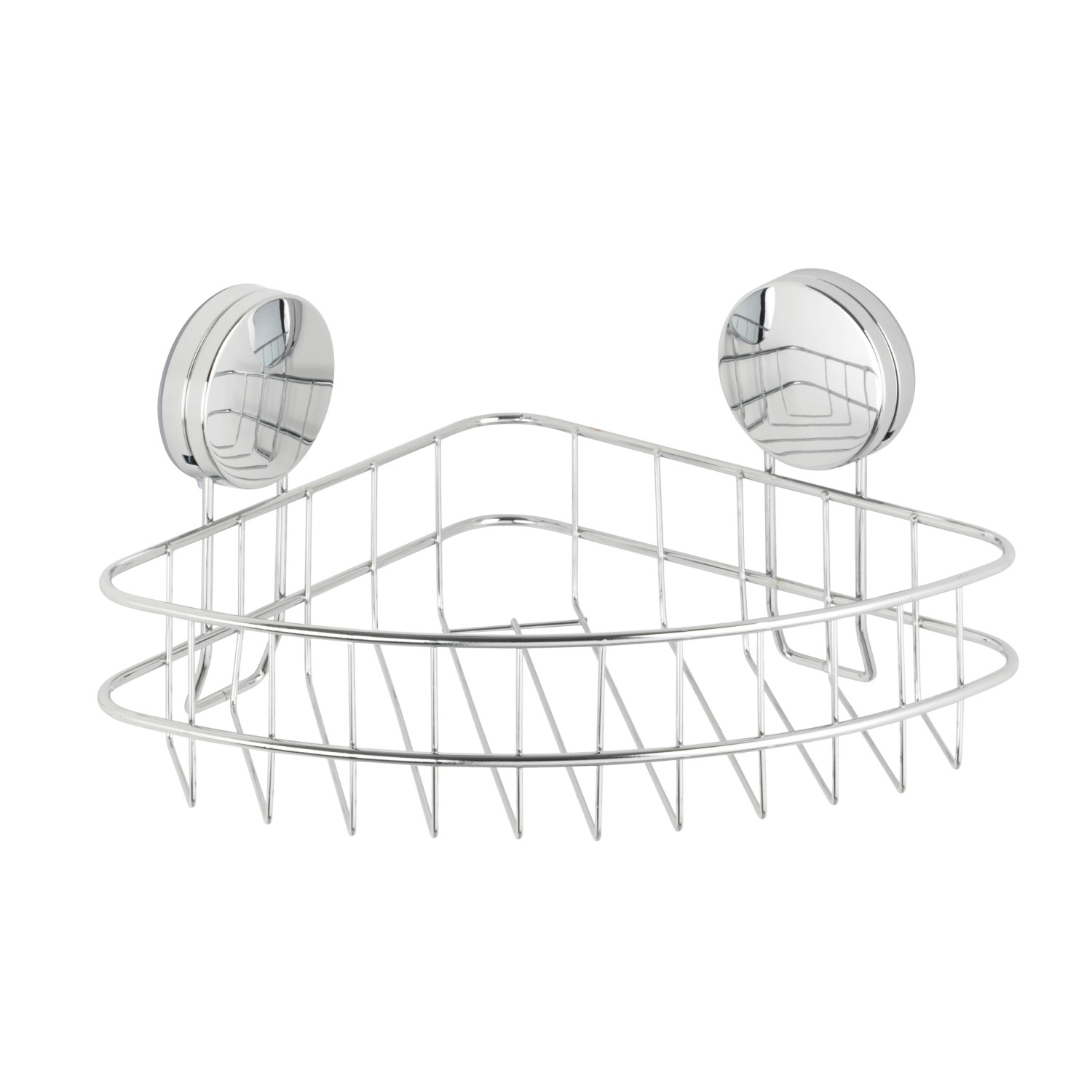 Wenko Rohová polička Osimo ocelová 26,5 cm x 13,5 cm x 19 cm chromová