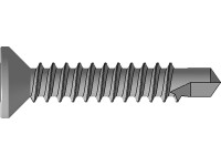 GS Terrassen Závrtný šroub se zápustnou hlavou 100 ks, 4,2 x 22 mm