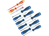 LUX-TOOLS Sada šroubováků a zkoušečky napětí COMFORT, 12dílná LUX-TOOLS Sada šroubováků a zkoušečky napětí COMFORT, 12dílná