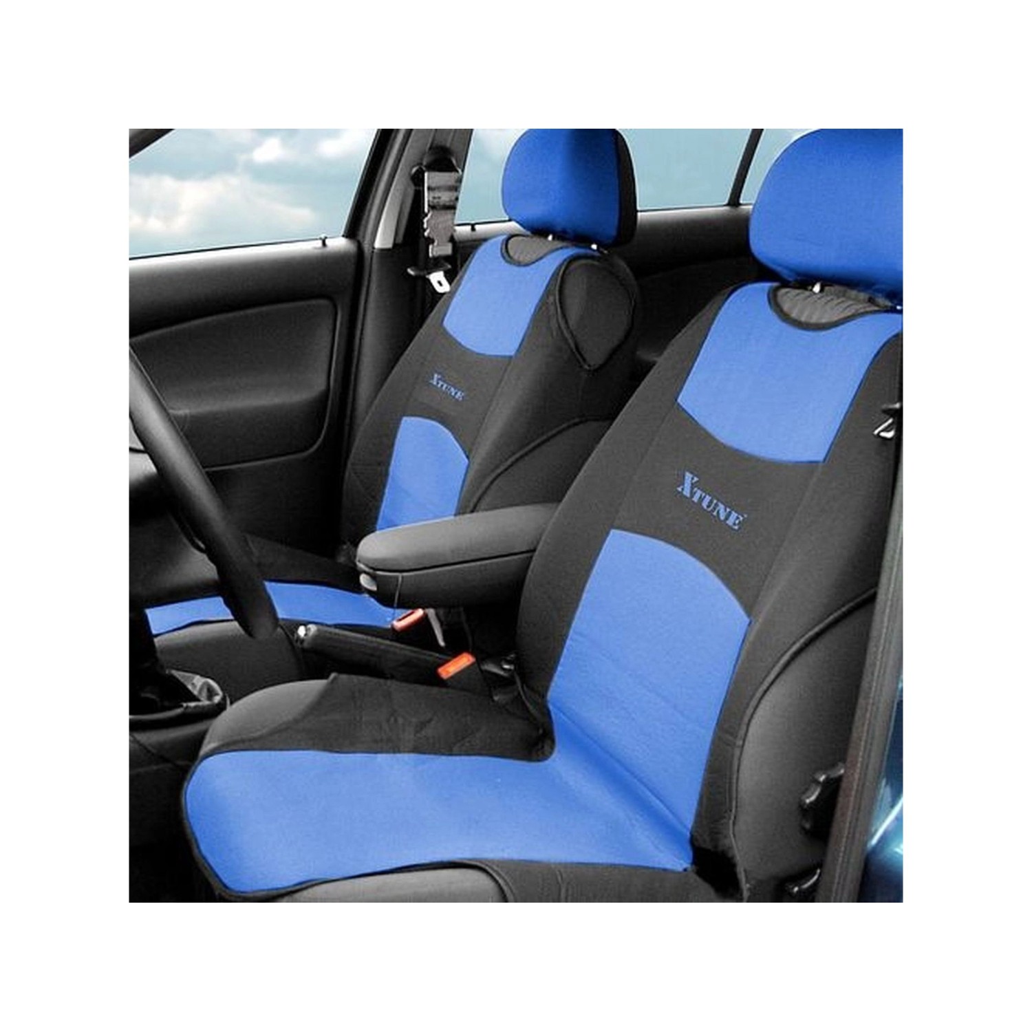 Compass Potah sedadla TRIKO přední 2ks modrý