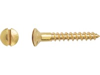 Vrut do dřeva s čočkovou hlavou PZ mosazný 2,5 x 12 mm, 25 ks