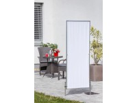 Peddy Shield Paraván v hliníkovém rámu 3x, bílá, 170 x 70 cm